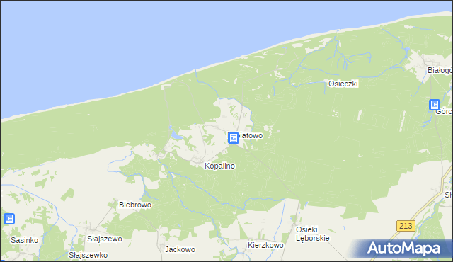 mapa Lubiatowo gmina Choczewo, Lubiatowo gmina Choczewo na mapie Targeo