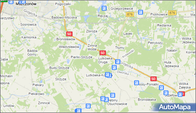 mapa Lutkówka Druga, Lutkówka Druga na mapie Targeo