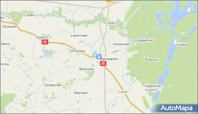 mapa Mąkowarsko, Mąkowarsko na mapie Targeo