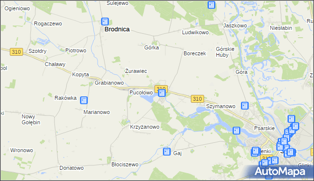 mapa Manieczki, Manieczki na mapie Targeo