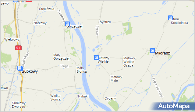 mapa Mątowy Wielkie, Mątowy Wielkie na mapie Targeo