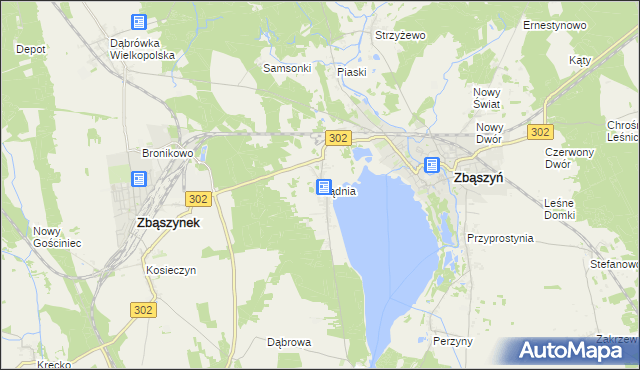 mapa Nądnia, Nądnia na mapie Targeo