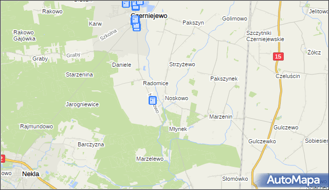 mapa Noskowo gmina Września, Noskowo gmina Września na mapie Targeo