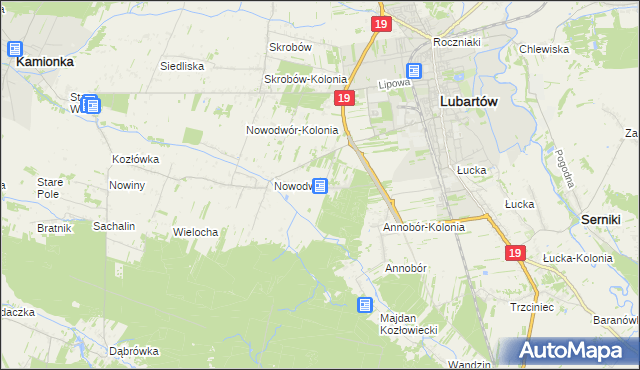 mapa Nowodwór-Piaski, Nowodwór-Piaski na mapie Targeo