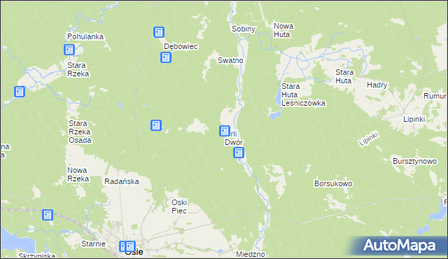 mapa Orli Dwór, Orli Dwór na mapie Targeo