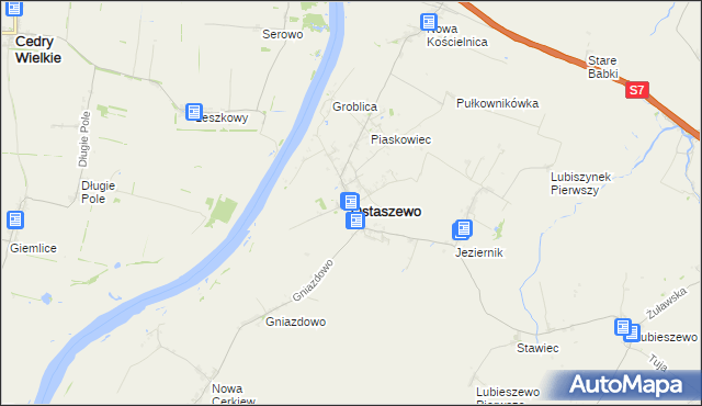 mapa Ostaszewo powiat nowodworski, Ostaszewo powiat nowodworski na mapie Targeo