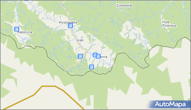 mapa Ożenna, Ożenna na mapie Targeo