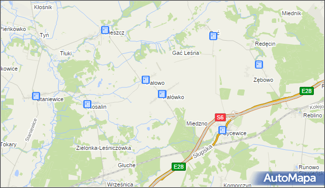 mapa Pałówko, Pałówko na mapie Targeo