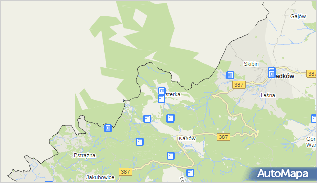 mapa Pasterka, Pasterka na mapie Targeo