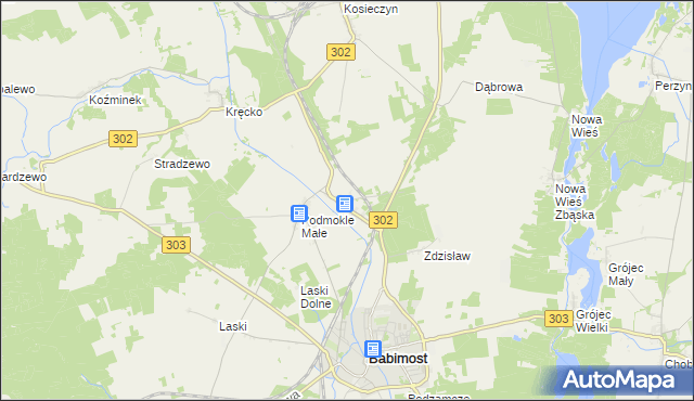 mapa Podmokle Wielkie, Podmokle Wielkie na mapie Targeo