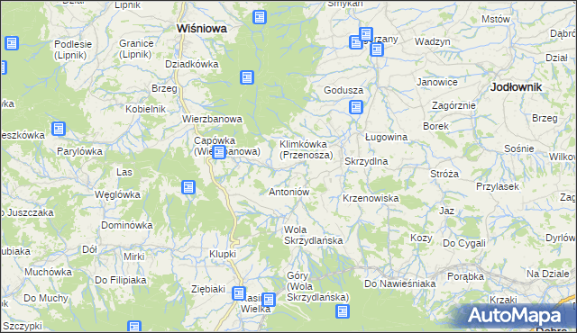 mapa Przenosza, Przenosza na mapie Targeo