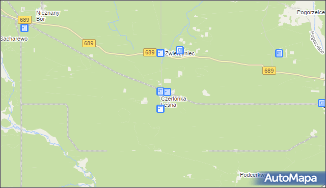 mapa Przewłoka gmina Białowieża, Przewłoka gmina Białowieża na mapie Targeo