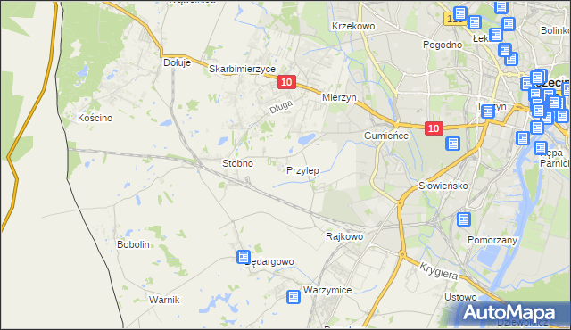 mapa Przylep, Przylep na mapie Targeo