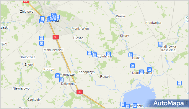 mapa Przytulanka, Przytulanka na mapie Targeo