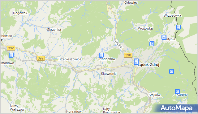 mapa Radochów, Radochów na mapie Targeo