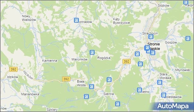 mapa Rogóżka, Rogóżka na mapie Targeo