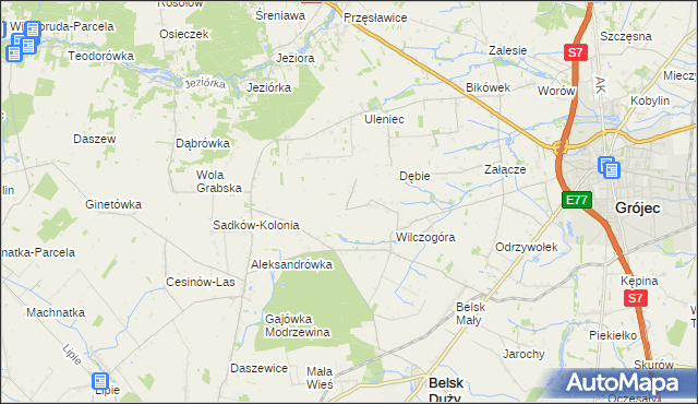 mapa Sadków Duchowny, Sadków Duchowny na mapie Targeo
