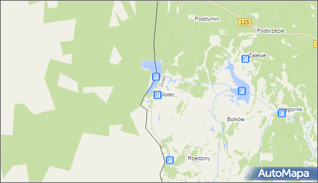 mapa Stolec gmina Dobra (Szczecińska), Stolec gmina Dobra (Szczecińska) na mapie Targeo