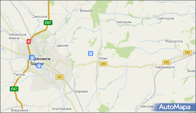 mapa Stolec gmina Ząbkowice Śląskie, Stolec gmina Ząbkowice Śląskie na mapie Targeo