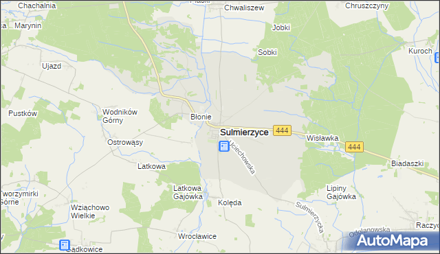 mapa Sulmierzyce powiat krotoszyński, Sulmierzyce powiat krotoszyński na mapie Targeo