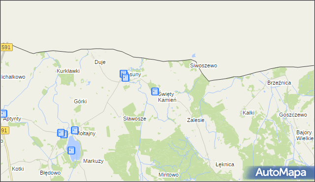 mapa Święty Kamień, Święty Kamień na mapie Targeo