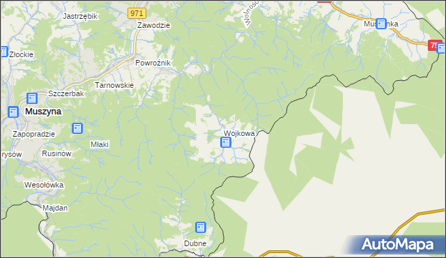 mapa Wojkowa, Wojkowa na mapie Targeo