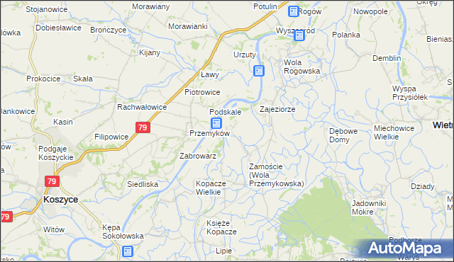 mapa Wola Przemykowska, Wola Przemykowska na mapie Targeo