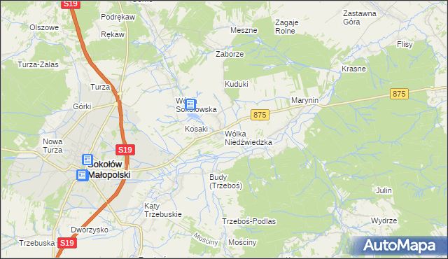 mapa Wólka Niedźwiedzka, Wólka Niedźwiedzka na mapie Targeo