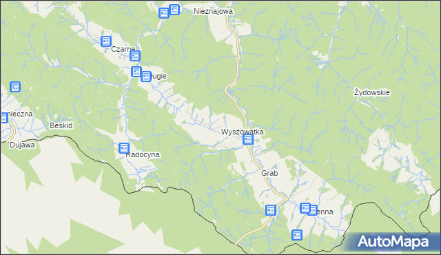 mapa Wyszowatka, Wyszowatka na mapie Targeo