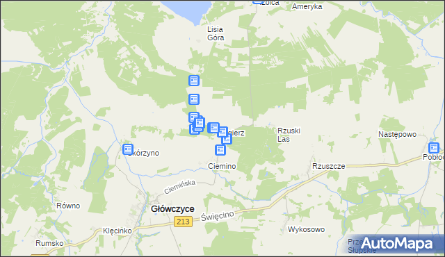 mapa Zgierz gmina Główczyce, Zgierz gmina Główczyce na mapie Targeo