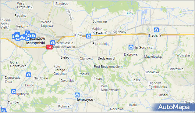 mapa Będziemyśl, Będziemyśl na mapie Targeo