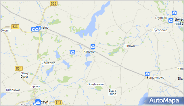 mapa Boguszewo gmina Gruta, Boguszewo gmina Gruta na mapie Targeo