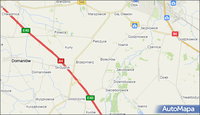 mapa Bolechów, Bolechów na mapie Targeo