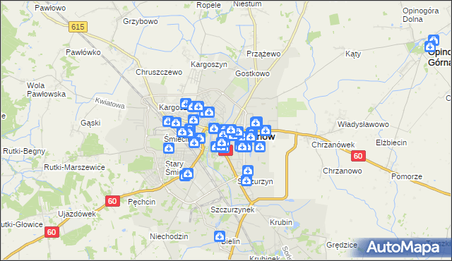 mapa Ciechanów, Ciechanów na mapie Targeo