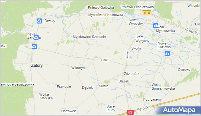 mapa Ciski, Ciski na mapie Targeo