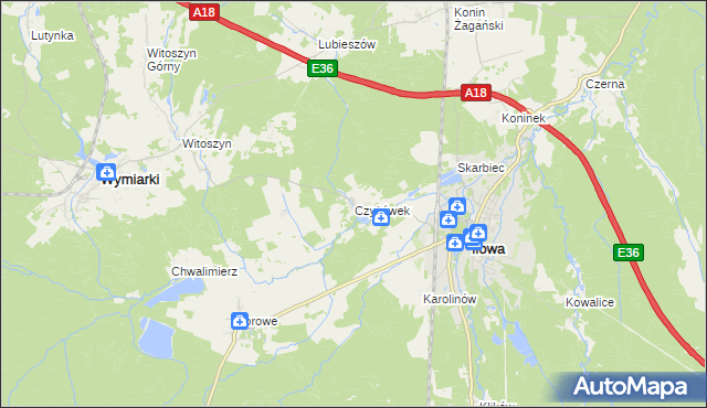 mapa Czyżówek, Czyżówek na mapie Targeo