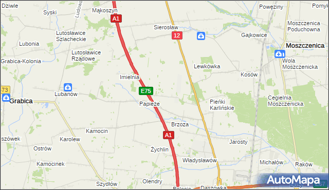 mapa Doły Brzeskie, Doły Brzeskie na mapie Targeo