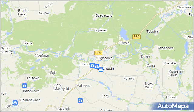 mapa Elgiszewo, Elgiszewo na mapie Targeo