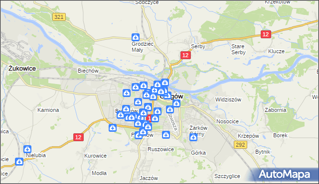 mapa Głogów, Głogów na mapie Targeo