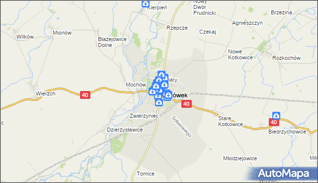 mapa Głogówek, Głogówek na mapie Targeo