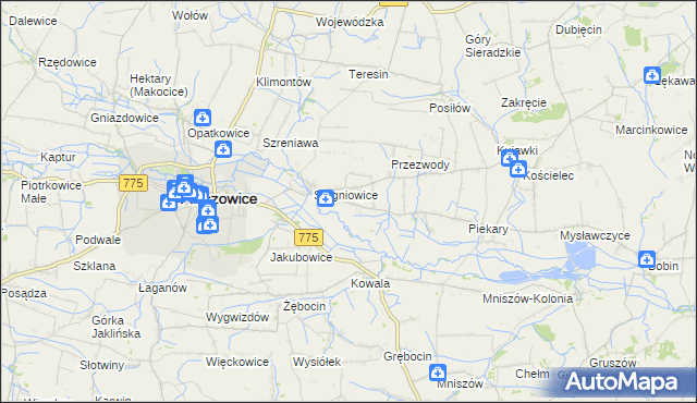 mapa Górka Stogniowska, Górka Stogniowska na mapie Targeo