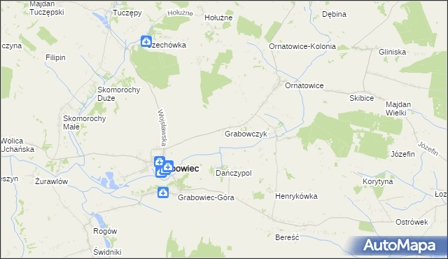 mapa Grabowczyk, Grabowczyk na mapie Targeo
