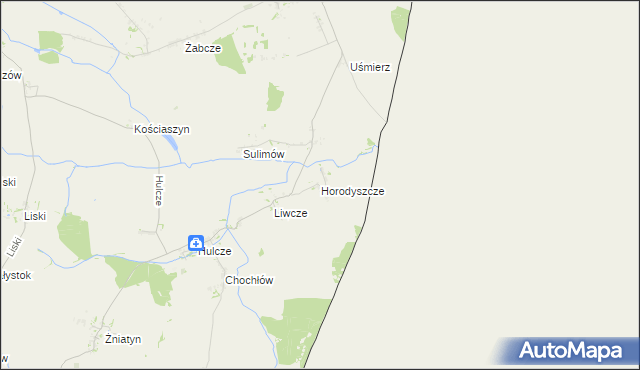 mapa Horodyszcze gmina Dołhobyczów, Horodyszcze gmina Dołhobyczów na mapie Targeo