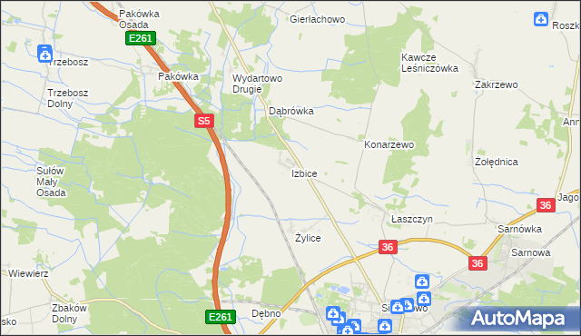 mapa Izbice, Izbice na mapie Targeo