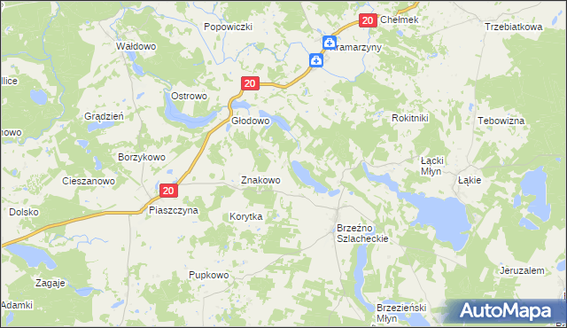 mapa Janowo gmina Lipnica, Janowo gmina Lipnica na mapie Targeo