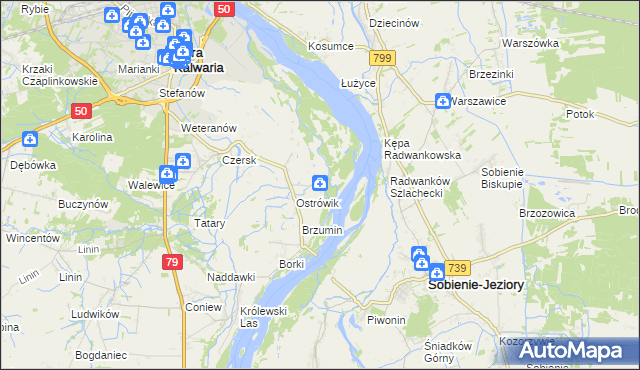 mapa Kępa Radwankowska, Kępa Radwankowska na mapie Targeo