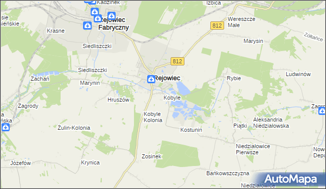 mapa Kobyle gmina Rejowiec, Kobyle gmina Rejowiec na mapie Targeo