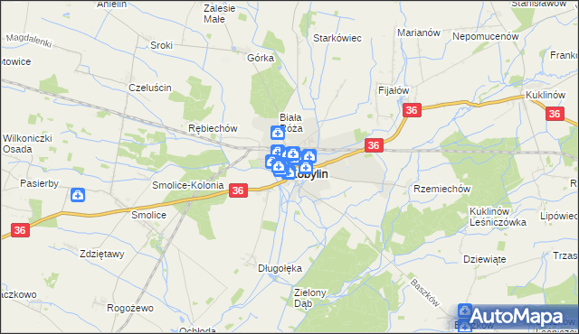 mapa Kobylin powiat krotoszyński, Kobylin powiat krotoszyński na mapie Targeo