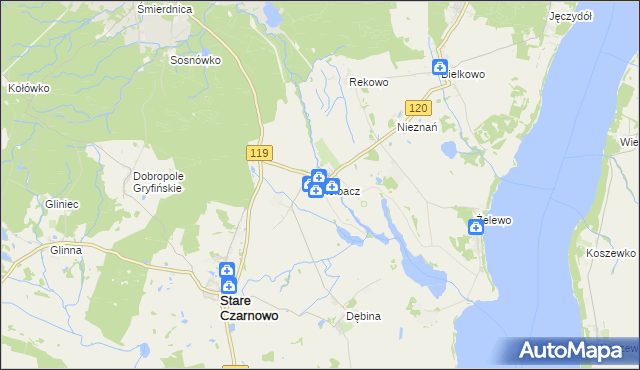 mapa Kołbacz, Kołbacz na mapie Targeo