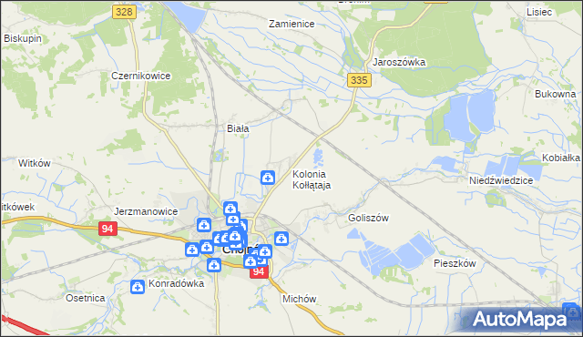 mapa Kolonia Kołłątaja, Kolonia Kołłątaja na mapie Targeo